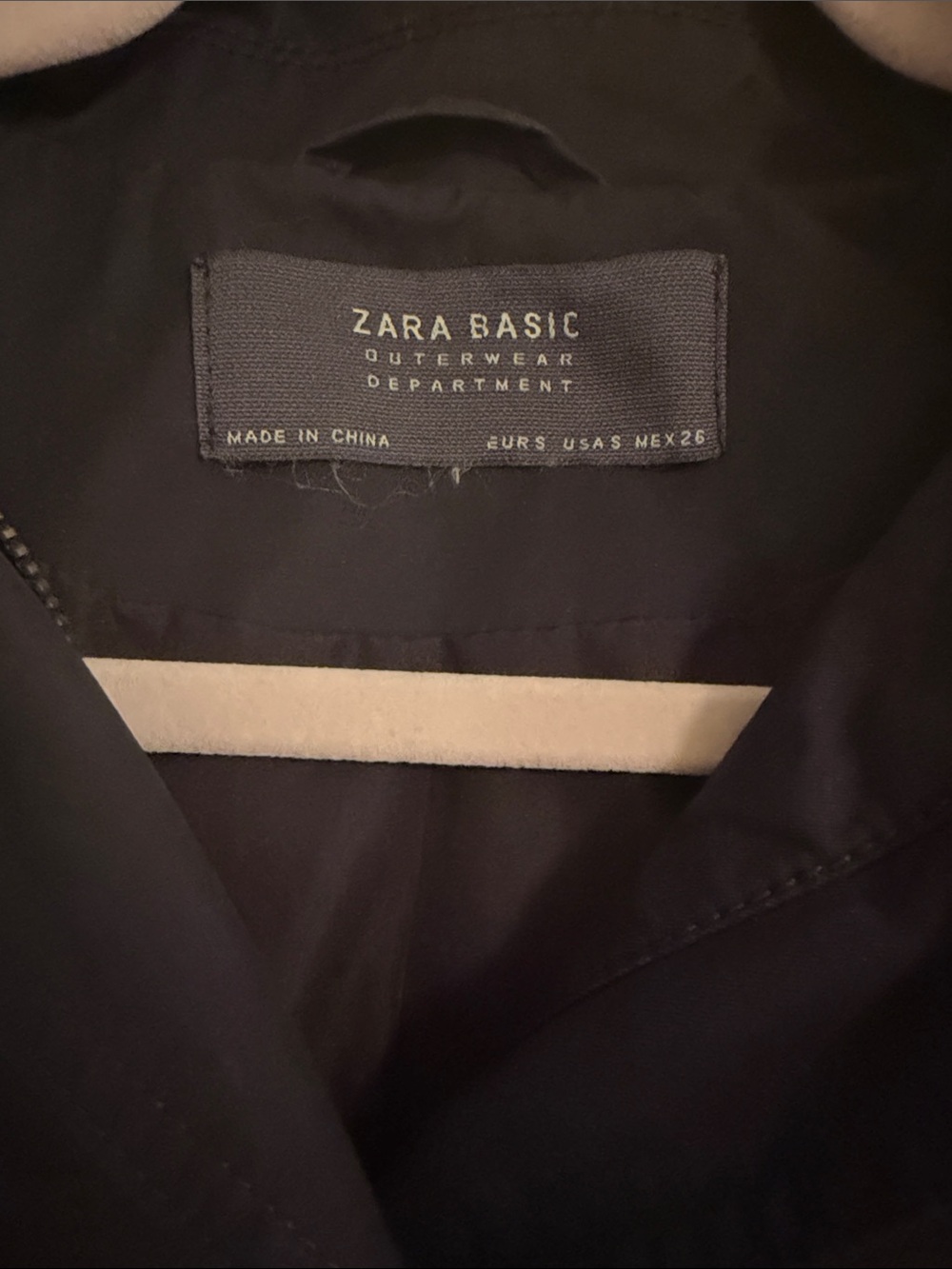 ZARA Navy Classic Trench Coat - Picture 3 of 3